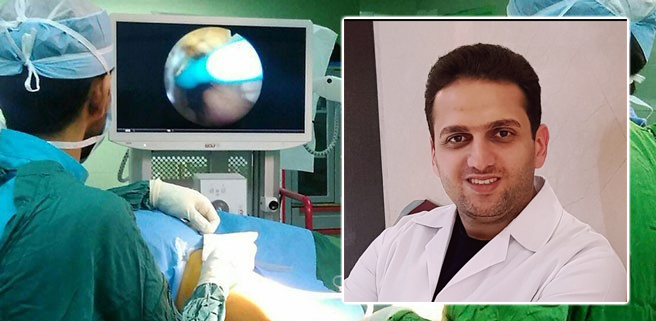عمل جراحی آرتروسکوپی زانو در بیمارستان ولیعصر (عج) بافق انجام شد
